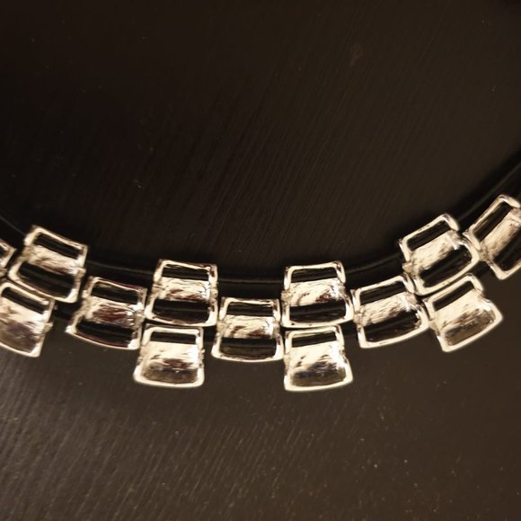 Cleo Silver Statement Necklace - Picture 7 of 7